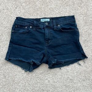 Madewell Dark Wash Cut Off Denim Shorts